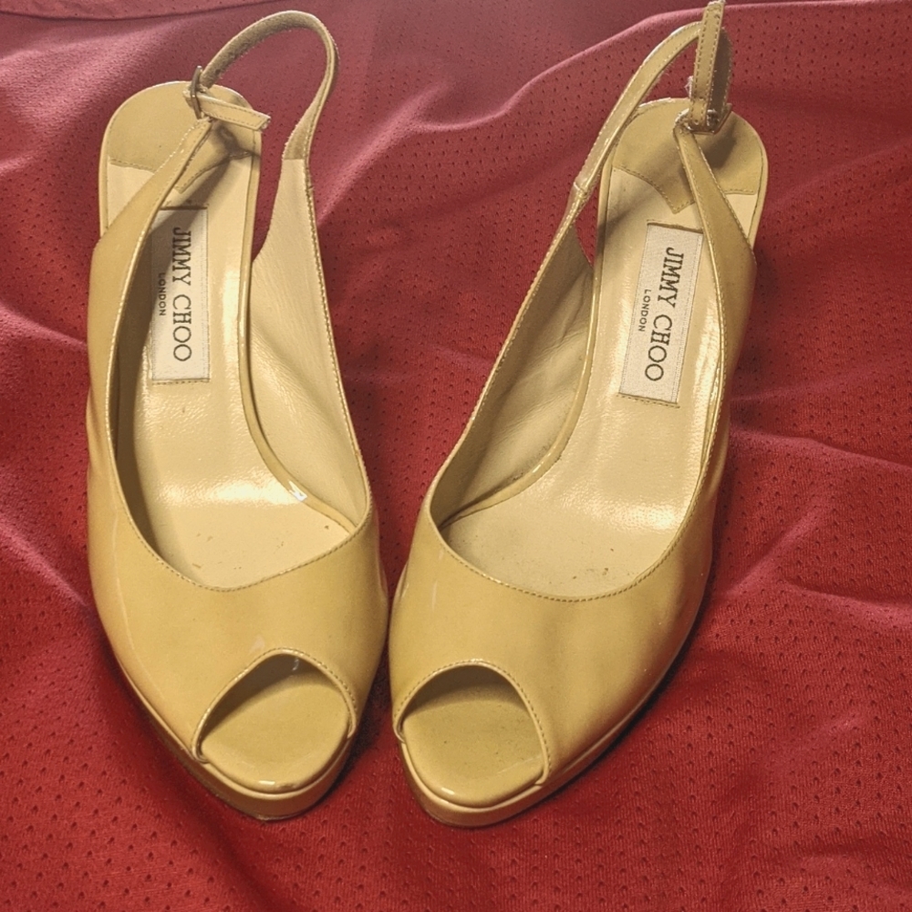 Jimmy Choo London Peep toe sling back I'M TAKING OFFERS 💥💥💥